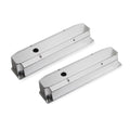 Fabricated Aluminum Valve Covers Silver Finish Fits 1965-1978 Chrysler 383-440 Big Block Long Bolt (Angled) Mr Gasket