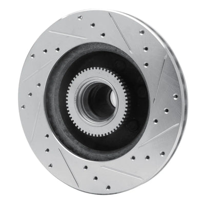 DFC 93-96 Dodge Dakota RWD Front Left Drilled & Slotted Silver Brake Rotor