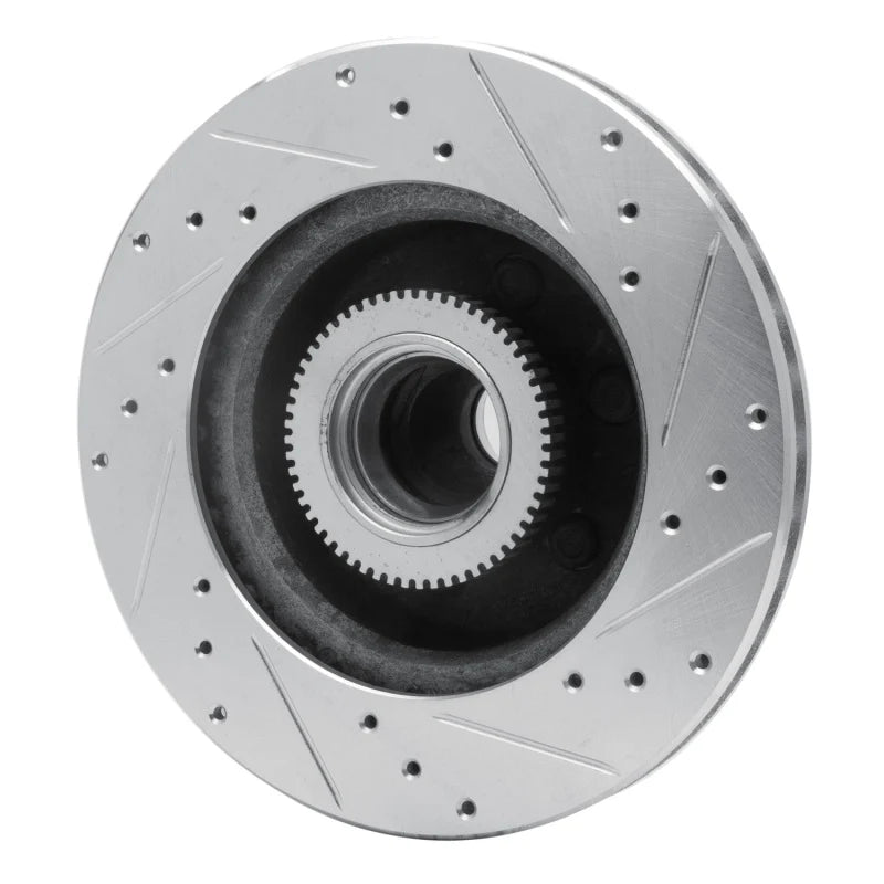 DFC 93-96 Dodge Dakota RWD Front Left Drilled & Slotted Silver Brake Rotor