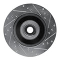 DFC 93-96 Dodge Dakota RWD Front Left Drilled & Slotted Silver Brake Rotor