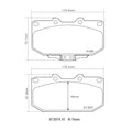 Brembo 89-00 Nissan 300ZX (Z32) 3.0 Twin Turbo HP2 Pads - Front