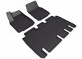 3D MAXpider 22-23 Tesla Model X Full Set Floormats - Black