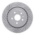 R1 06-09 Chevrolet Trailblazer Front Right Drilled & Slotted Geoperformance Rotor