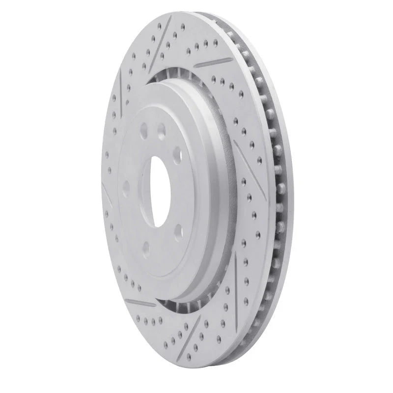 R1 06-09 Chevrolet Trailblazer Front Right Drilled & Slotted Geoperformance Rotor