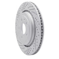 R1 06-09 Chevrolet Trailblazer Front Right Drilled & Slotted Geoperformance Rotor