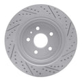 R1 06-09 Chevrolet Trailblazer Front Right Drilled & Slotted Geoperformance Rotor