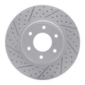 DFC 06-09 Chevrolet Trailblazer Front Left Drilled & Slotted Geoperformance Rotor