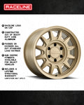 Aluminum Wheels 16x8 Aero HD 952BZ Satin Bronze Gold -6 Offset 6 on 114.3 Bolt Pattern 66.1 Bore Raceline