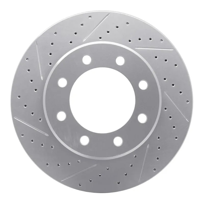 DFC 99-07 Ford E-250 Rear Left Drilled & Slotted Geoperformance Rotor