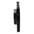 R1 08-15 Mercedes-Benz C63 AMG Rear Drilled & Slotted Black Brake Rotor