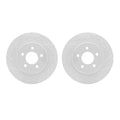 DFC 05-14 Ford Mustang Rear Drilled & Slotted Geoperformance Rotors