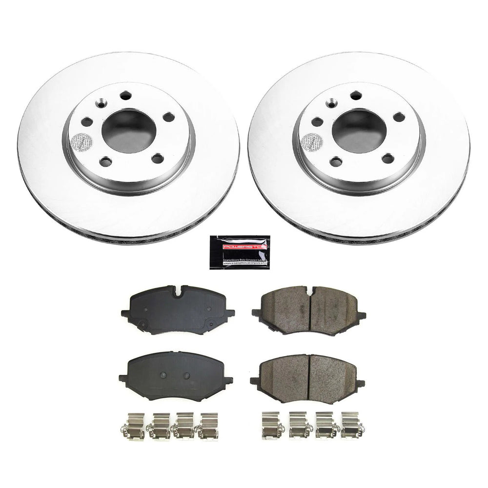 Power Stop 21-22 Chevrolet Trailblazer Front Z17 Coated Brake Kit
