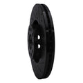 R1 02-05 Volkswagen Passat (USA/Canada) Front Right Drilled & Slotted Black Brake Rotor
