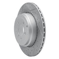 R1 10-12 Land Rover Range Rover Rear Left Drilled & Slotted Geoperformance Rotor