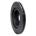 R1 06-17 Land Rover Discovery (Latin America) Front Right Drilled & Slotted Black Brake Rotor