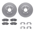 R1 Concepts Brake Rotor- Carbon Coated with Ceramic Pads Hdw Fits Nissan Altima