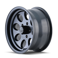 Cast Aluminum Wheels 171 BK 17x9 Machined Lip Black 5 On 139.7 Bolt Pattern 0 Offset ION Wheels