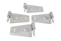 Kentrol 07-18 Jeep Wrangler JK Door Hinge Set 4 Pieces 2 Door Bare Grey