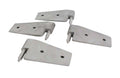 Kentrol 07-18 Jeep Wrangler JK Door Hinge Set 4 Pieces 2 Door Bare Grey