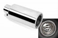 Gibson Rolled Edge Angle-Cut Tip - 4in OD/2.25in Inlet/12in Length - Black Ceramic