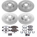 Power Stop 14-18 Audi A6 Front & Rear Z26 Street Warrior Brake Kit