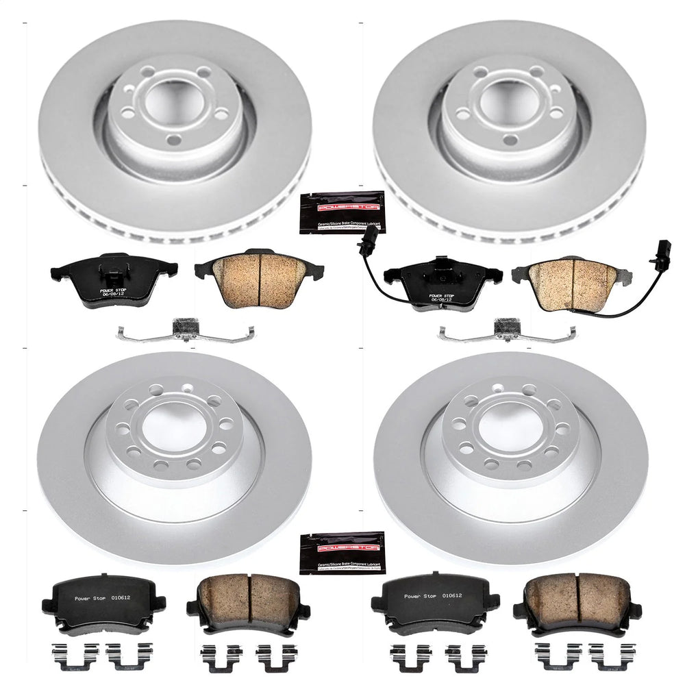 Power Stop 05-11 Audi A6 Front & Rear Z23 Evolution Sport Coated Brake Kit