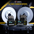 R1 Concepts Brake Rotors - Carbon Coated w/ Optimum Oe Pads Hdw