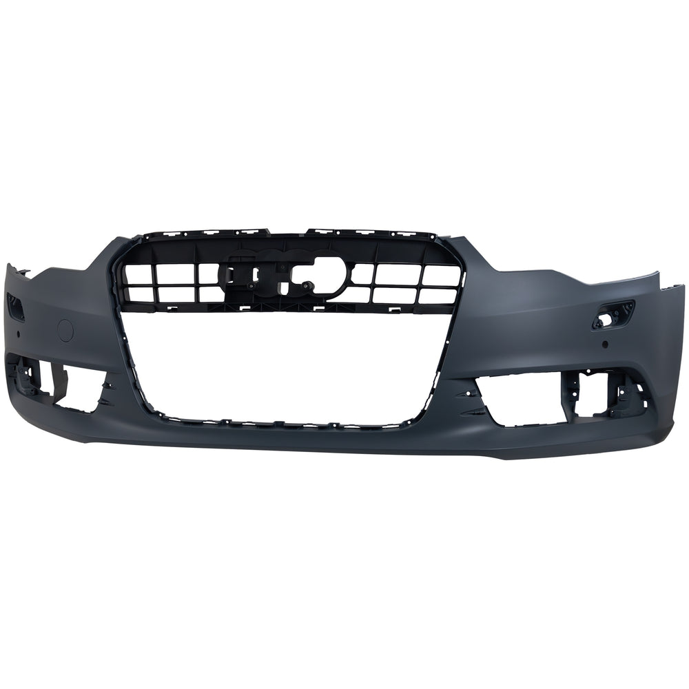 CAPA FRT BUMPER COVER W/O SLINE PKG; W/PARKING AID; W/O PARKING ASSIST; PRIME AUDI