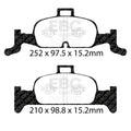 EBC 2018+ Audi A4 Allroad Quattro 2.0L Turbo Greenstuff Front Brake Pads