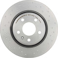 Brembo 09-16 Audi A4/A4 Quattro/10-14 A5/09-16 Q5 Rear Premium Xtra Cross Drilled UV Coated Rotor
