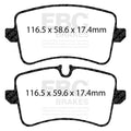 EBC 11 Audi A6 2.0 Turbo Ultimax2 Rear Brake Pads