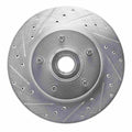 DFC 74-79 Ford Galaxie 500 Front Left Drilled & Slotted Silver Brake Rotor