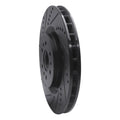 R1 04-11 Cadillac STS Front Left Drilled & Slotted Black Brake Rotor