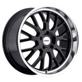 ~(28 lbs. 19X19X10)~ TSW TREMBLANT 17x8.0 5/120 ET20 CB76.1 GLOSS BLACK W/MIRROR CUT LIP