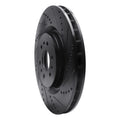 R1 04-11 Cadillac CTS Front Right Drilled & Slotted Black Brake Rotor