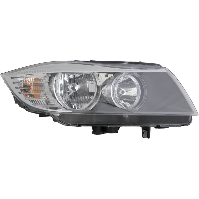 RH HEADLAMP LENS/HOUSING; E90|E91; SEDAN/WAGON; HALOGEN; 328I 0911