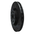 R1 17-25 Acura Integra Front Right Drilled & Slotted Black Brake Rotor