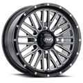 ITP Momentum 15x7 / 4x137 BP / 30mm Offset Black w/ Milled Accents Wheel