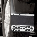 17C F250/F350/F450 SD FRONT OR REAR 2 PC MUD SKINS SOLID BRUSHED STAINLESS STEEL