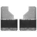 17C F250/F350/F450 SD FRONT OR REAR 2 PC MUD SKINS SOLID BRUSHED STAINLESS STEEL