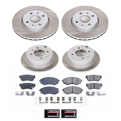 Power Stop 99-01 Hyundai Sonata Front and Rear Semi-Coated Rotor Kit
