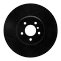 R1 Concepts Brake Rotor Drilled and Slotted Silver Fits BMW 550i