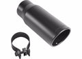 MagnaFlow Tip Stainless Black Coated Single Wall Round Single Outlet 5in Dia 3.5in Inlet 14.5in L