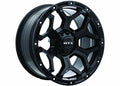 GOLIATH 17X9 6X139.7 ET0 CB106.1 SATIN BLACK MILLED RIVETS
