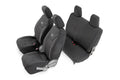 ~(12 lbs. 27X20X8)~ Jeep Neoprene Seat Cover Set Black [07-10 Wrangler JK 2 Door]