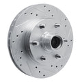 R1 Concepts Brake Rotor Drilled and Slotted Silver Fits Chevrolet C2500