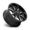 MO970 17x8 5x139.70/5x150.00 GLOSS BLACK W/MILLED LIP (0 mm)