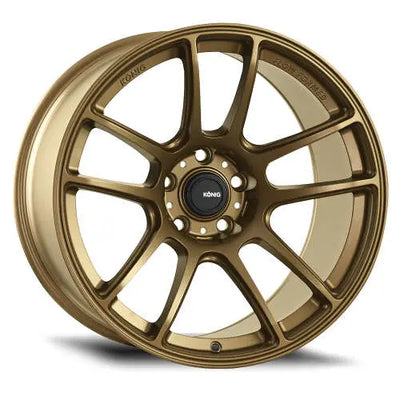 Konig Heliogram 15X8 4X100 ET36 Matte Bronze Knurled Bead Flow Formed