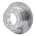 DFC 03-08 Dodge Ram 3500 Rear Left Drilled & Slotted Silver Brake Rotor