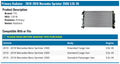1014 MD SPNTR VAN 3.0L V6 1R PA RAD